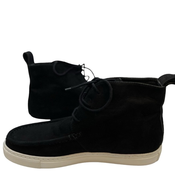 Lafayette 148 Audra hightop sneaker Size 36 black Nappa Leather with White Sole - Picture 7 of 12
